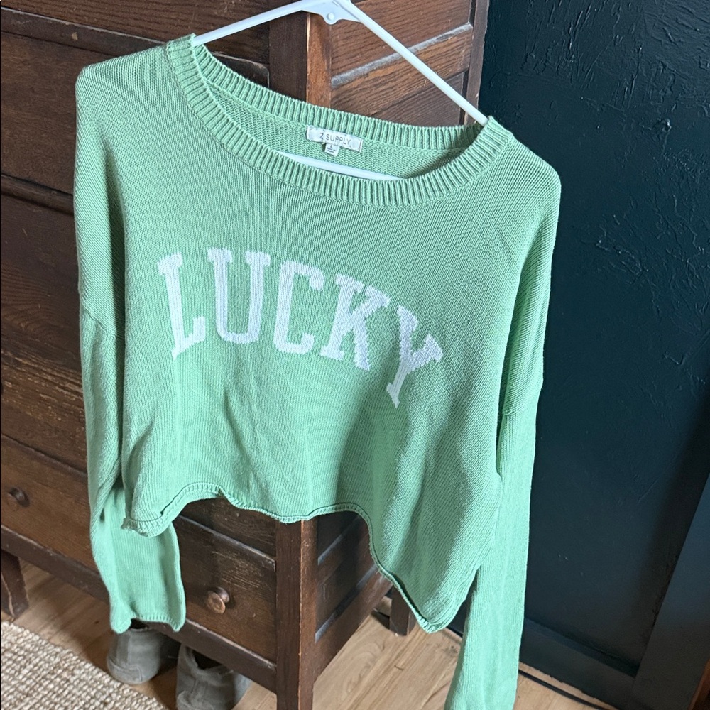 Z Supply Green 'Lucky' Sweater